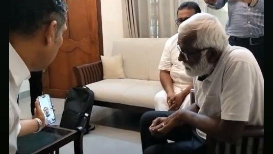 Rahul Gandhi on the phone with Anna Perayil's father