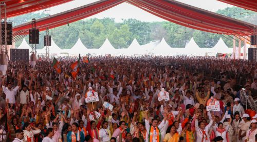 Crowds at Sonepat come to hear PM speak