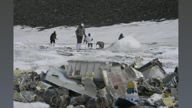 Parts of the AN-12 BL-534 aircraft that was crashed in 1968/ANI Photo