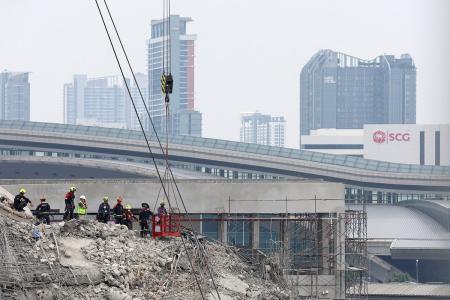 Earthquake rescue in Thailand