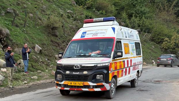 Injured being rushed to hospital after terror attack in Pahalam, J-K/Reuters