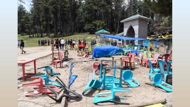 The Baisaran meadow where the attack happened