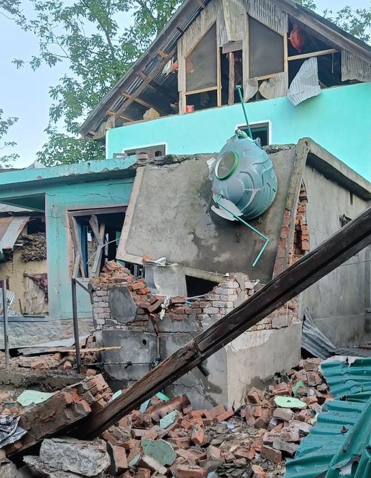 The house of a Lashkar terrorist was destroyed in Anantnag