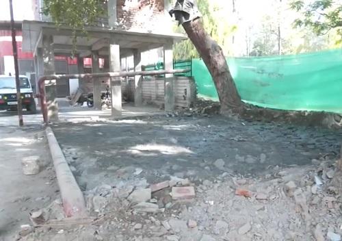 The debris of the mazar after razing it in Dehradun/ANI on X