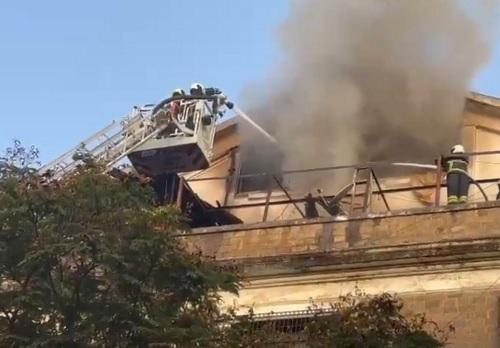 Firefighting continues at Kaiser-I-Hind building, which houses ED office in Mumbai/ANI on X