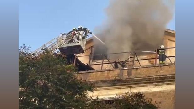 Firefighting continues at Kaiser-I-Hind building, which houses ED office in Mumbai/ANI on X