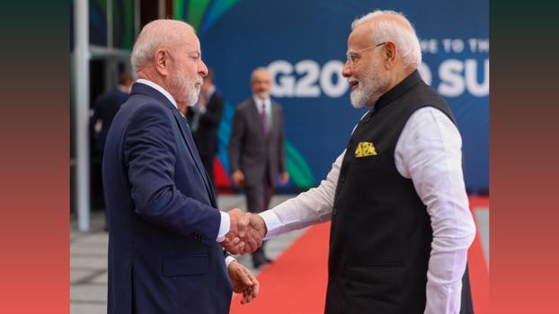 PM Modi and Brazilian President Luiz Incio Lula da Silva