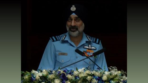 Chief of the Air Staff, Air Chief Marshal AP Singh speaking on Op Sindoor in Bengaluru on Saturday./ANI on X