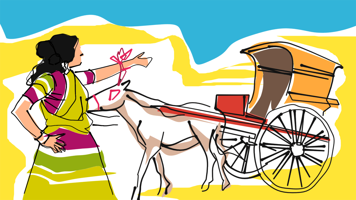 Basanti illustration by Dominic Xavier