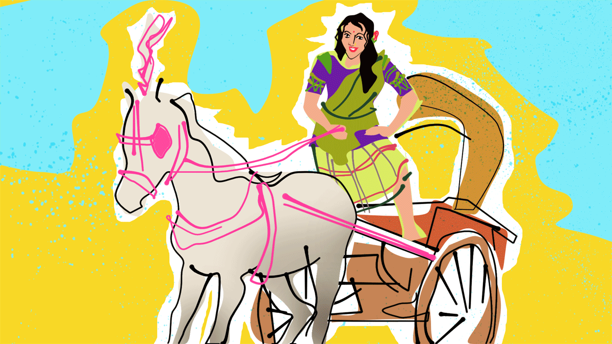 Basanti illustration by Dominic Xavier