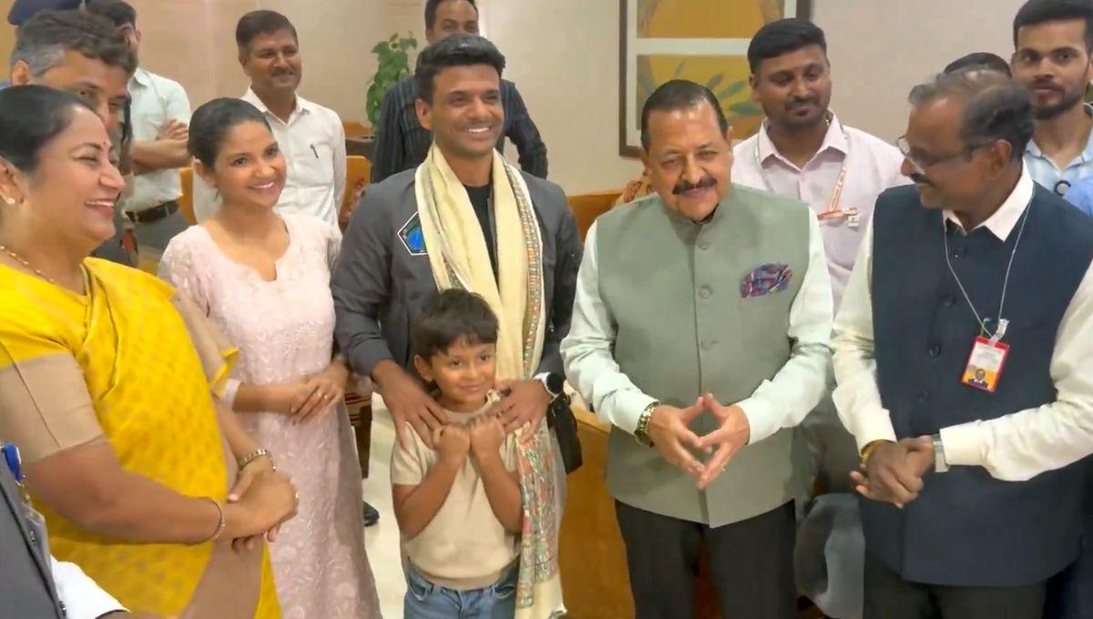 Astronaut Shubhanshu Shukla returns home