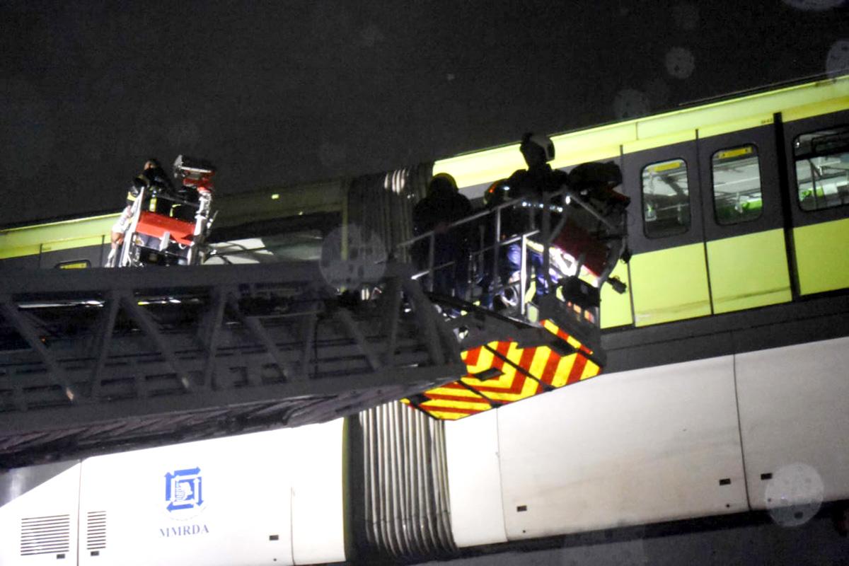 Mumbai monorail, Mysore colony station passenger rescue, 19 August, 2025
