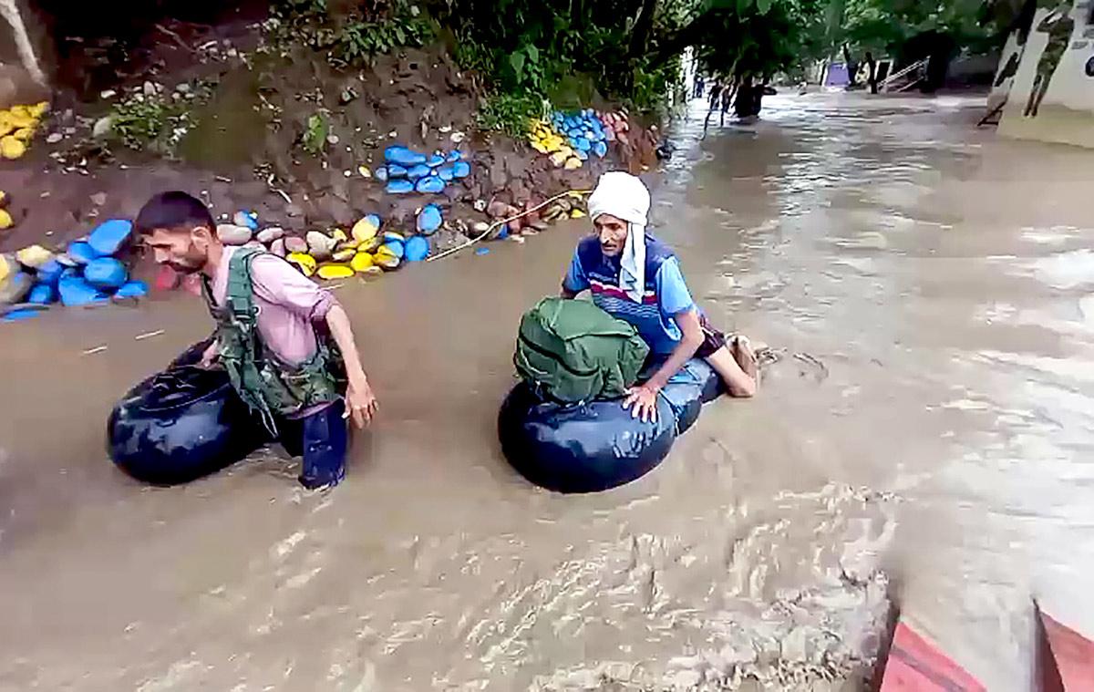 Rescue operation underway in flood-affected areas of Akhnoor