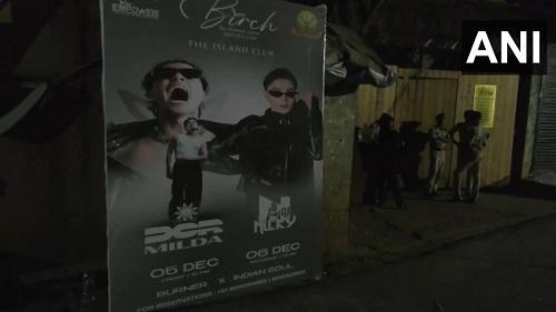 Visuals from the restaurant in Goa where fire broke out./ANI on X