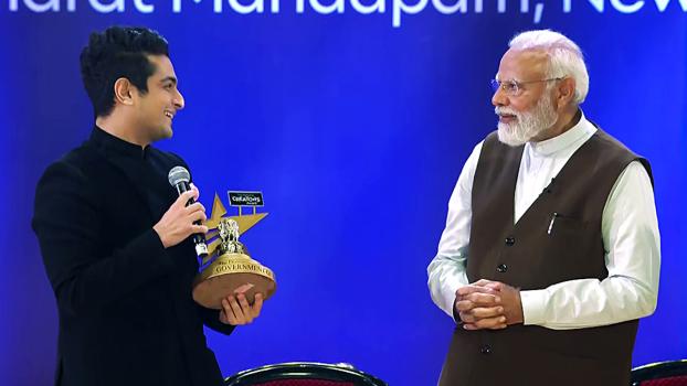 Ranveer Allahbadia with the PM
