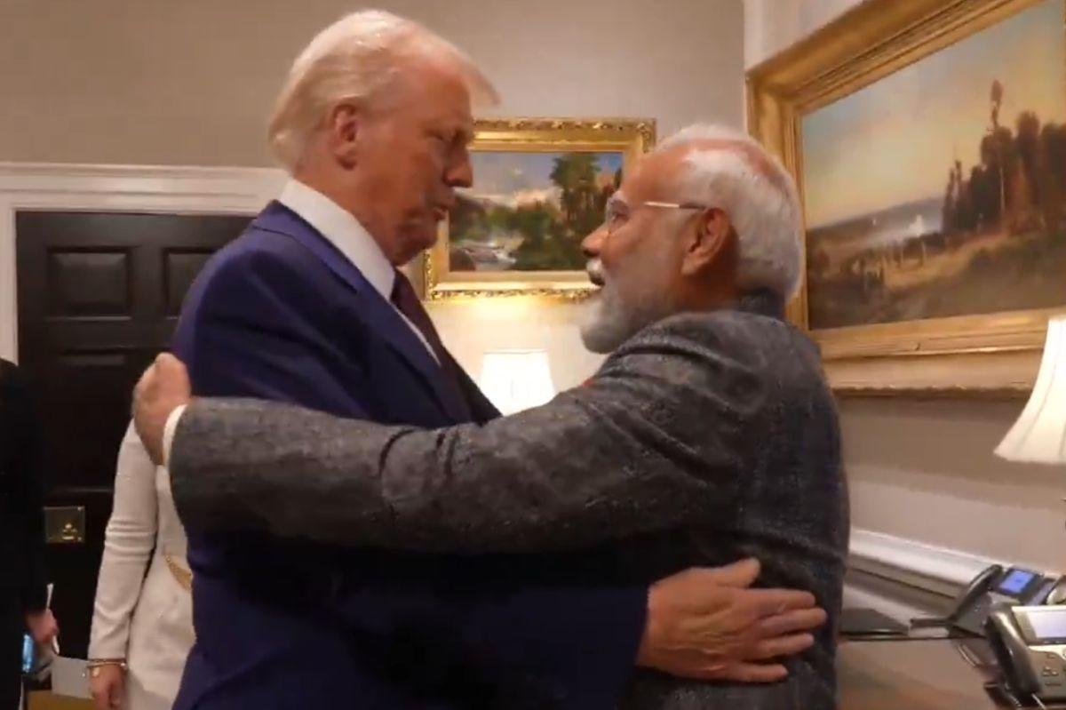 Trump hugs Modi, says, ‘we missed you a lot’
