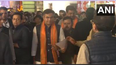Parvesh Verma arrives