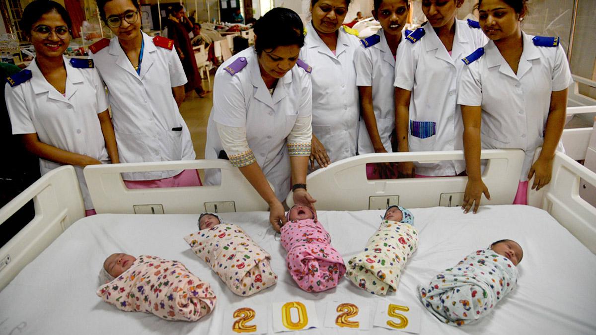 Babies born on New Year in Mumbai