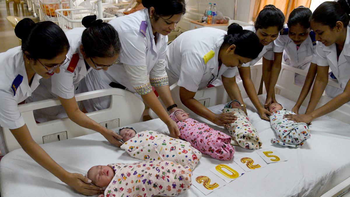 Babies born on New Year in Mumbai