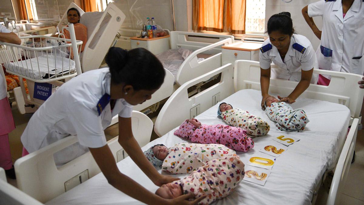 Babies born on New Year in Mumbai