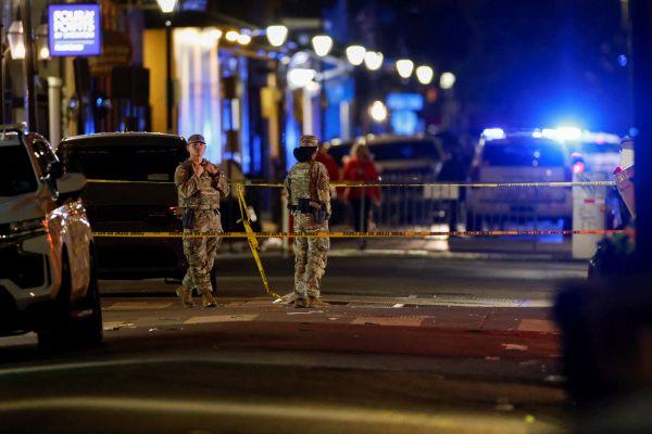 Military personnel stand near the site. Pic: Eduardo Munoz/Reuters