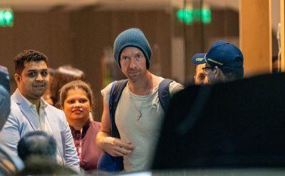 Chris Martin in Mumbai. Pic: Panna Bandekar