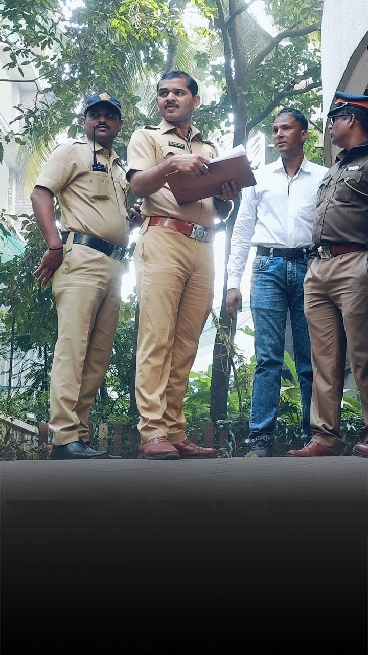 A police team at Satguru Sharan