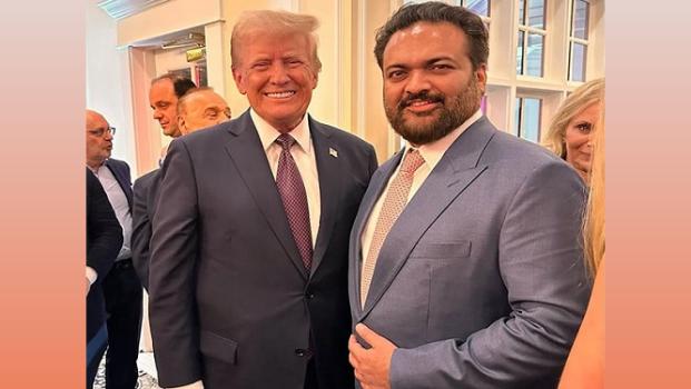 US President-elect Donald Trump and founder of Tribeca Developers Kalpesh Mehta/Image courtesy Kalpesh Mehta/Instagram
