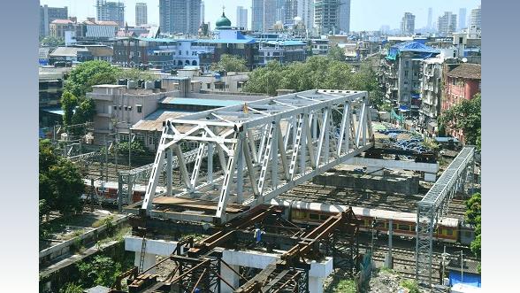 The Carnac Road Over Bridge during renovation/Image courtesy BMC on X