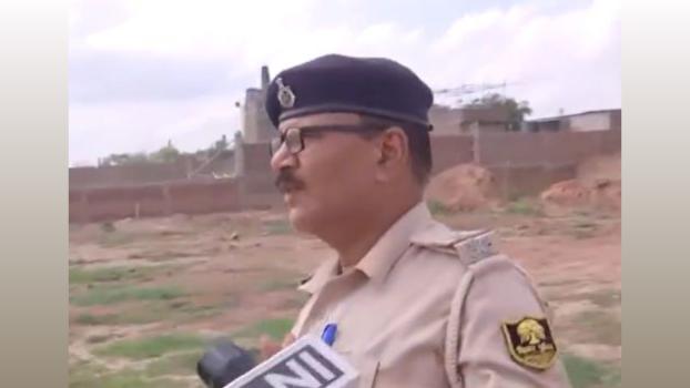 Police at the encounter site