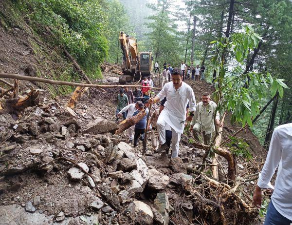 PWD minister visits Seraj valley in Mandi