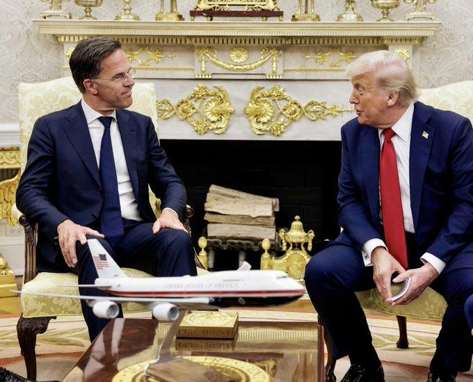 Trump with Mark Rutte