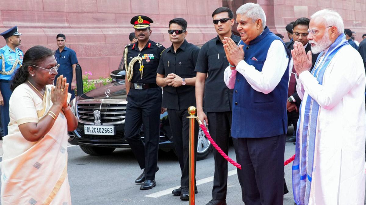 Prime Minister Narendra Modi With Vice President Jagdeep Dhankhar