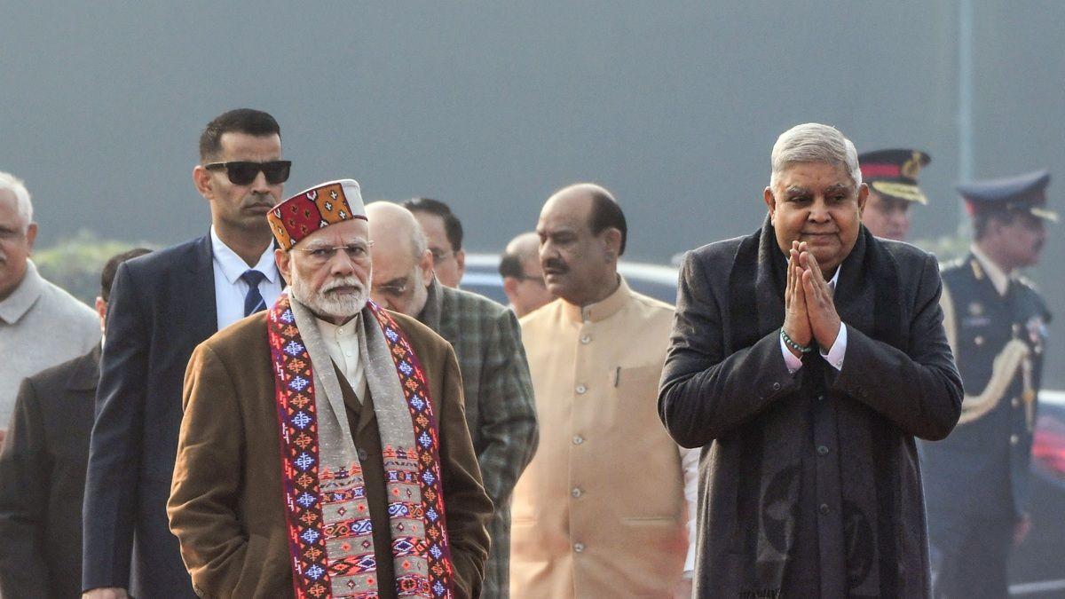 Prime Minister Narendra Modi With Vice President Jagdeep Dhankhar
