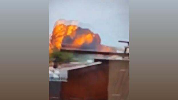 The moment of the crash