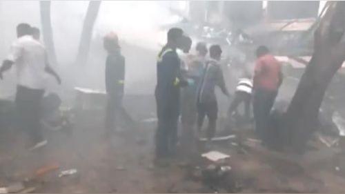 Rescue ops at the crash site