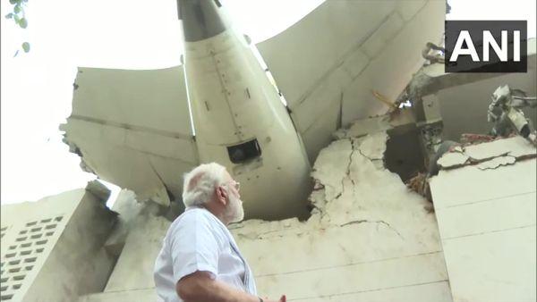 PM at the crash site