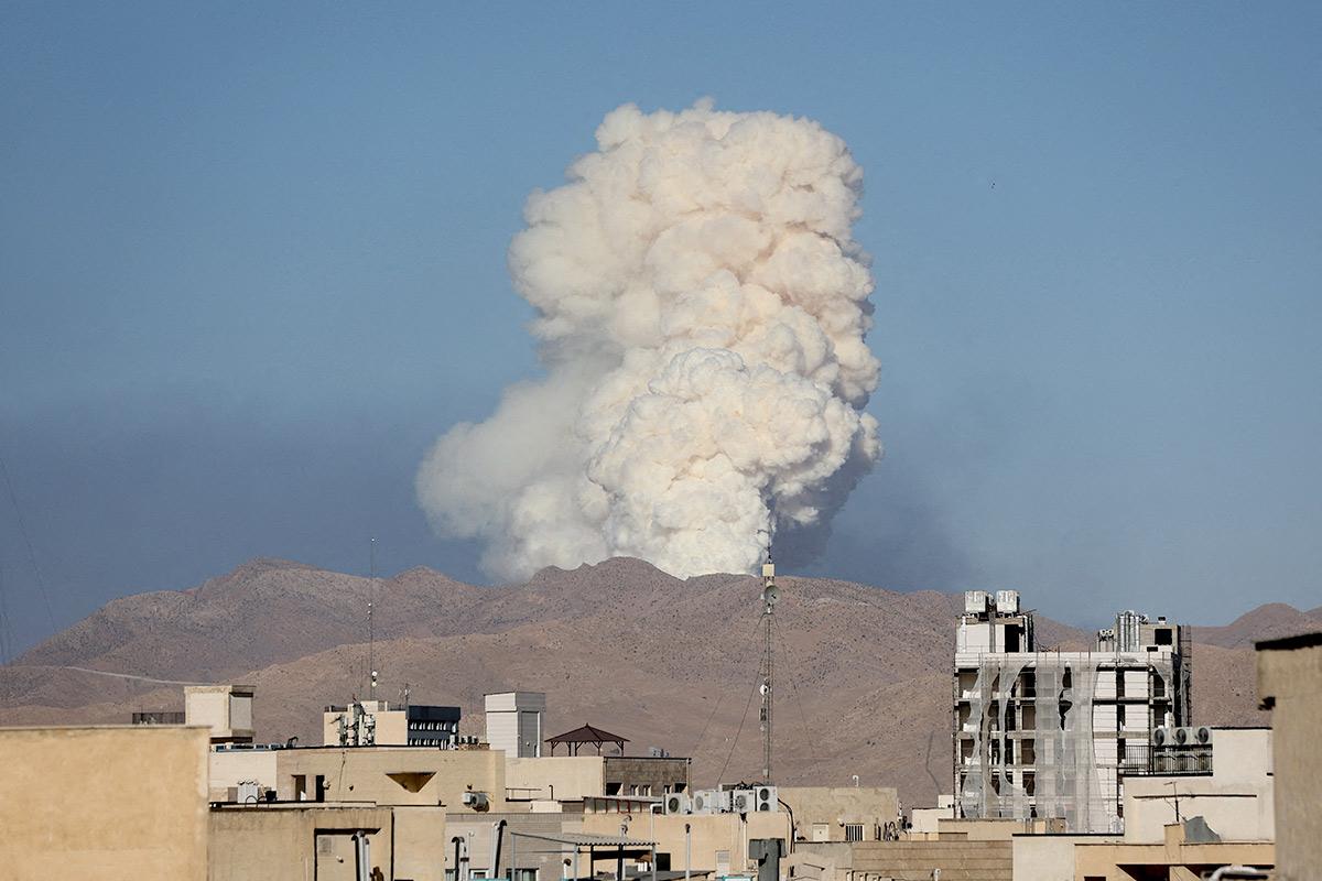 IMAGE: Smoke rises following an Israeli attack in Tehran, Iran on June 18, 2025. Photograph: Majid Asgaripour/WANA via Reuters