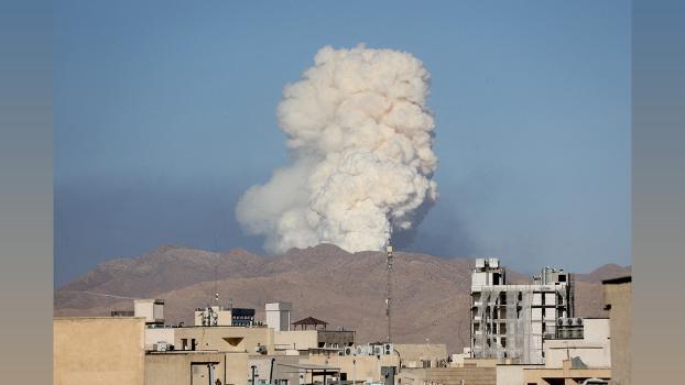 IMAGE: Smoke rises following an Israeli attack in Tehran, Iran on June 18, 2025. Photograph: Majid Asgaripour/WANA via Reuters
