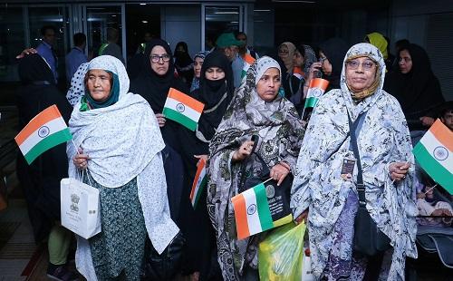 Indians who reached Delhi in a special evacuation flight from Ashgabat, Turkmenistan, early on Saturday./MEA India on X