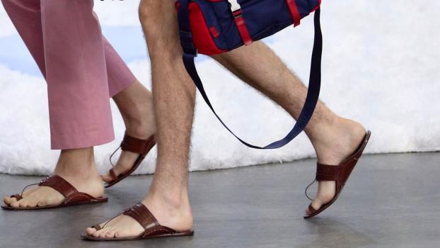 Prada is retailing the chappals for Rs 1 lakh