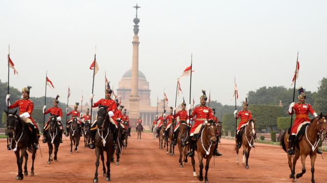 The Presidential Bodyguard with the Jaipur Column