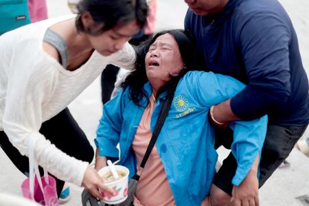 Earthquake rescue in Thailand