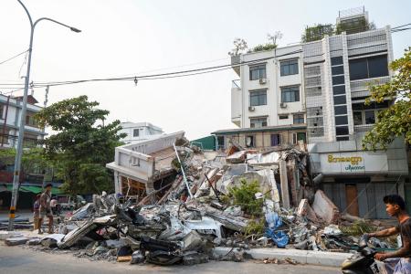 Earthquake rescue in Myanmar