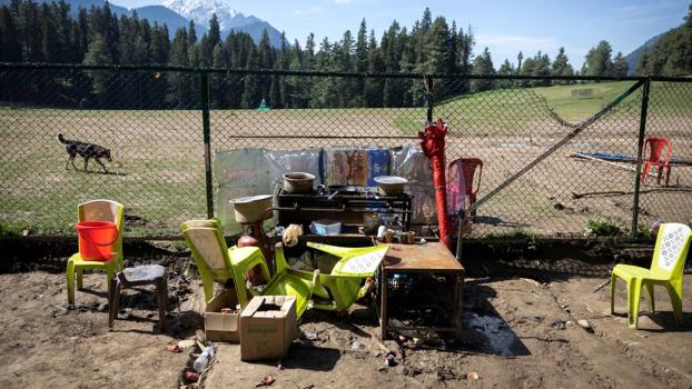 The terrorist attack site in Pahalgam, J-K