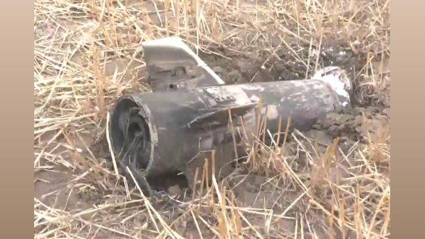 Portion of a missile was also found near the Punjab border