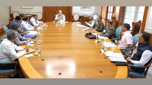 The PM held a high-level security meet at his residence this morning