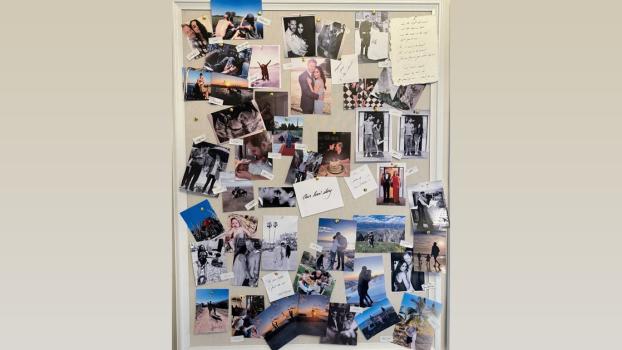 Meghan marked the milestone by showcasing never-before-seen photos of the couple/Courtesy Instagram