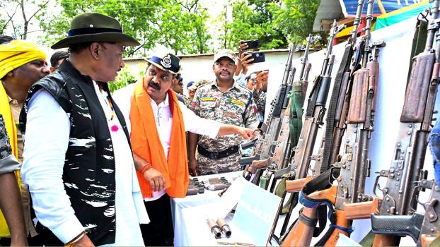 Chhattisgarh CM congratulates security forces. File pic