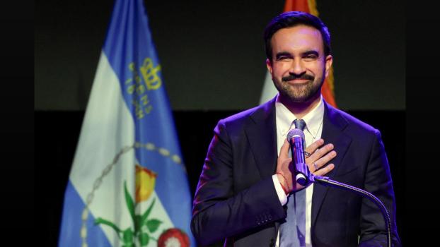 Zohran Kwame Mamdani. Pic: Jeenah Moon/Reuters